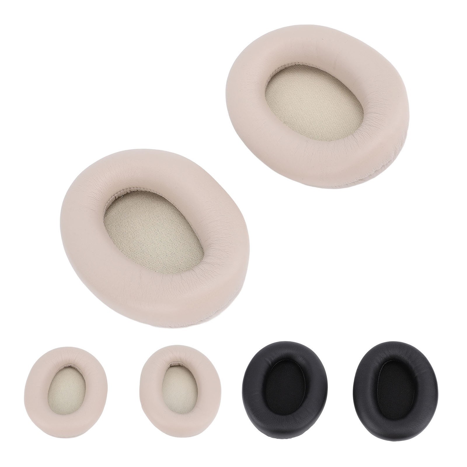 2 Pcs Ear Pads for WH1000XM3 Protein Leather Memory Foam Headset Replacement Ear