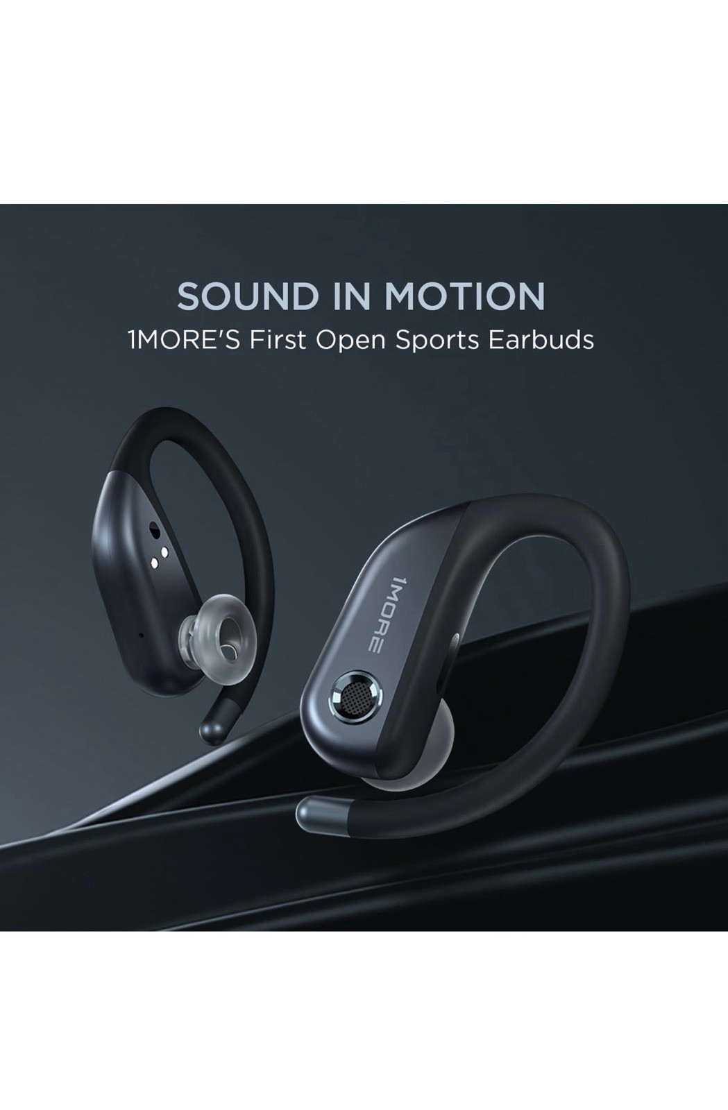 1MORE S50 Fit Open-back In-Ear Headphones, Wireless Bluetooth 5.3, 4 microphones