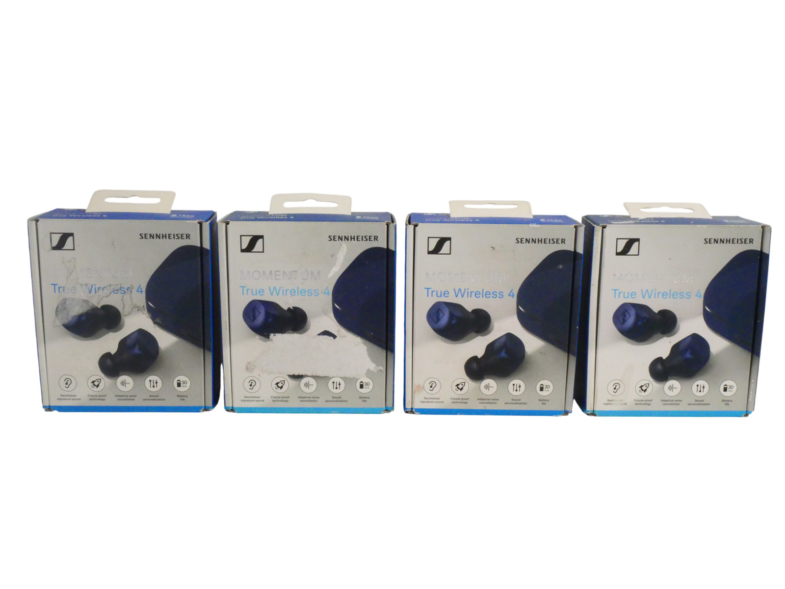 Lot of 4 Sennheiser Momentum True Wireless 4 MTW4 Earbuds – Denim