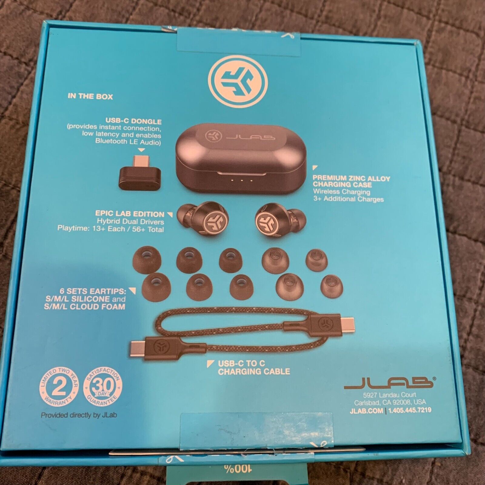 ⚡SHIP SAME DAY⚡ JLab – Epic Lab Edition True Wireless Earbuds NEW OPEN BOX