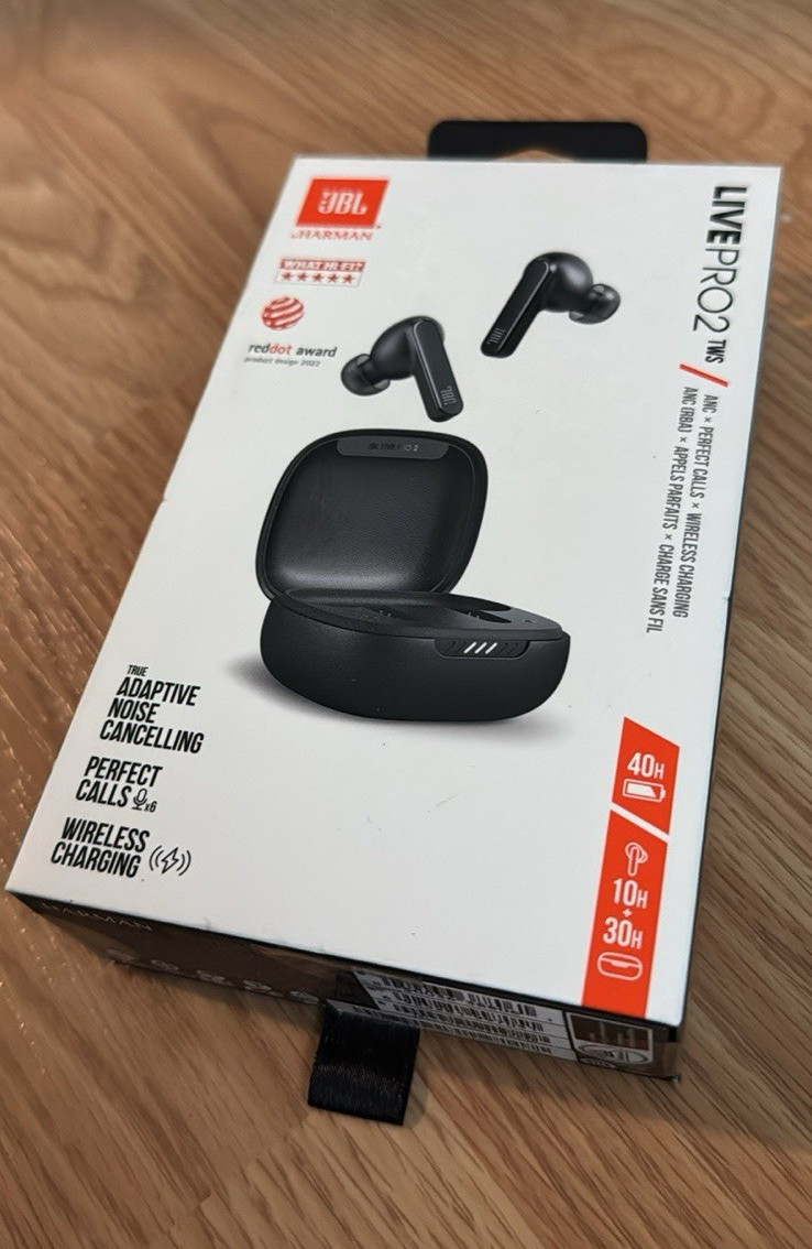 JBL Live Pro 2 TWS True Wireless In-Ear Earbuds ANC Mic Water-Resistant Black