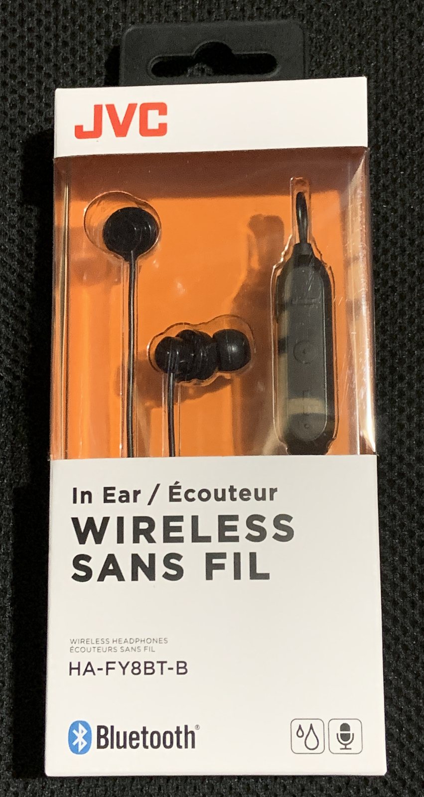 JVC IN EAR WIRELESS HEADPHONES BLACK COLOR SWEAT PROOF VOICE ASSISTANT