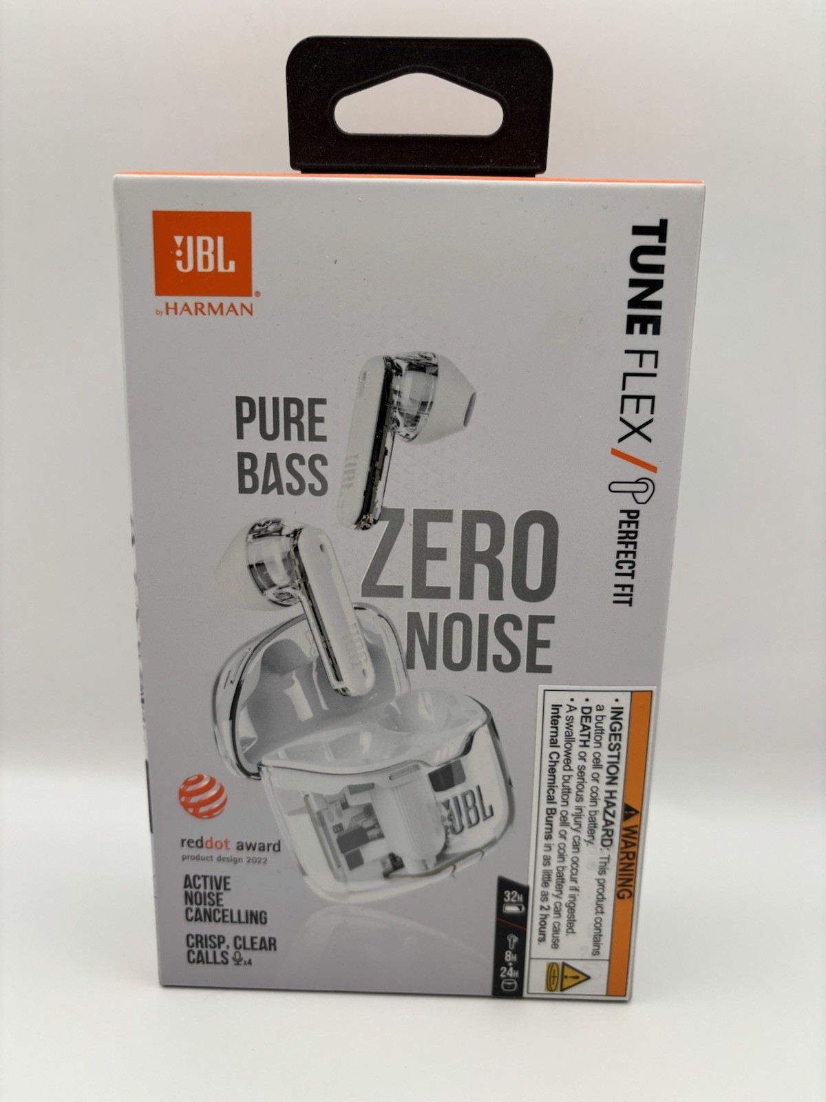 NEW SEALED – Original Ghost White JBL Tune Flex True Wireless Headphones