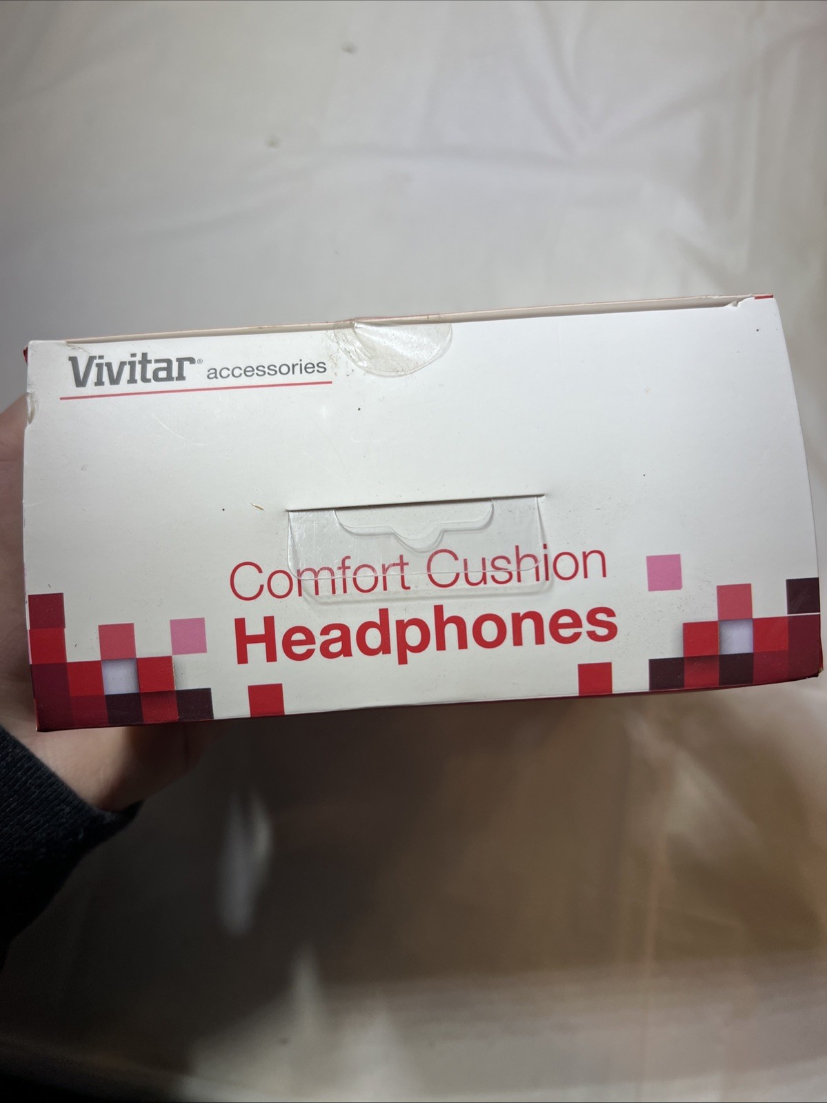 Vivitar Headphones Comfort Cushion Adjustable Headband Red High Def Sound NEW