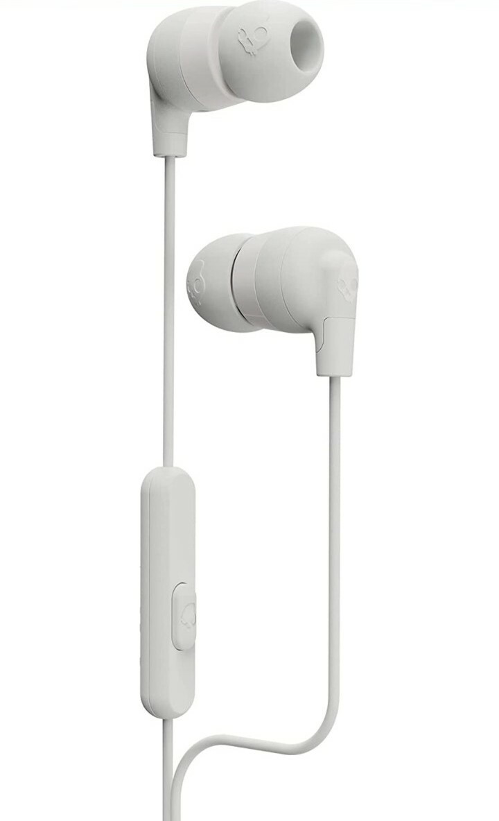 Skullcandy Ink’d Plus In-Ear Earbud – Microphone Noise Isolating Fit, Mod White