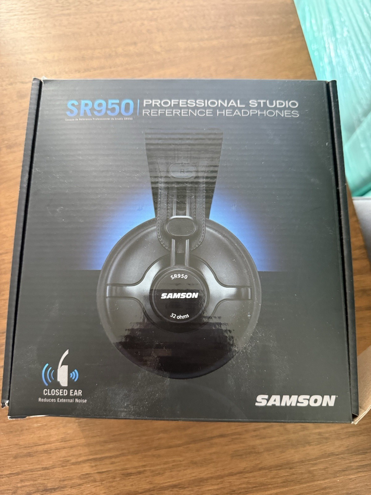 Samson SR950 Studio Monitoring Headphones 32 Ohm 50mm Black Wired 9.8ft