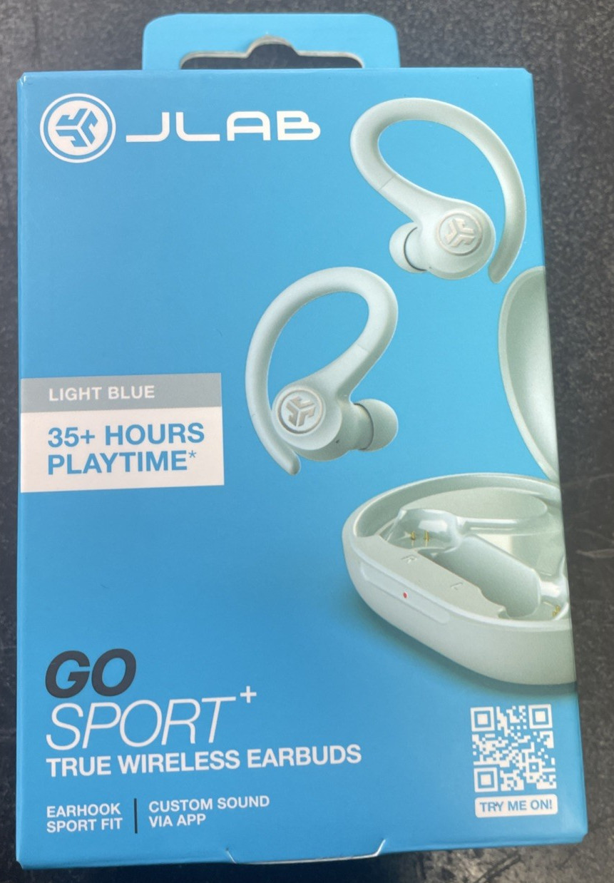 JLab Go Air Sport True Wireless Earbuds Light Blue