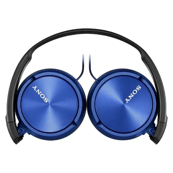 Sony MDR-ZX310AP ZX Series Wired On-Ear Headphones with Mic – Blue