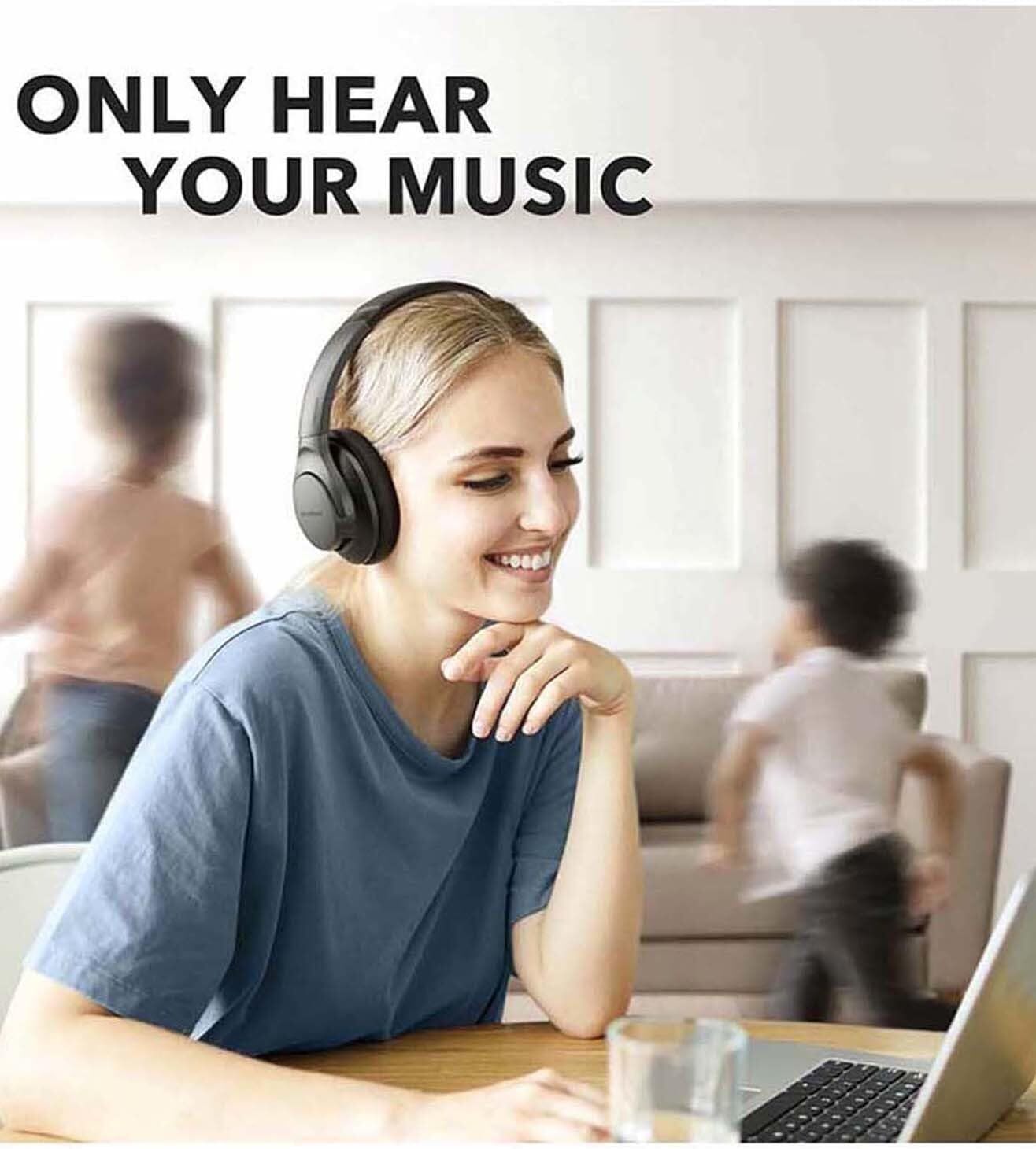 Soundcore Life Q20 Wireless Over-Ear Headphones ANC Bluetooth Headset|Refurbish