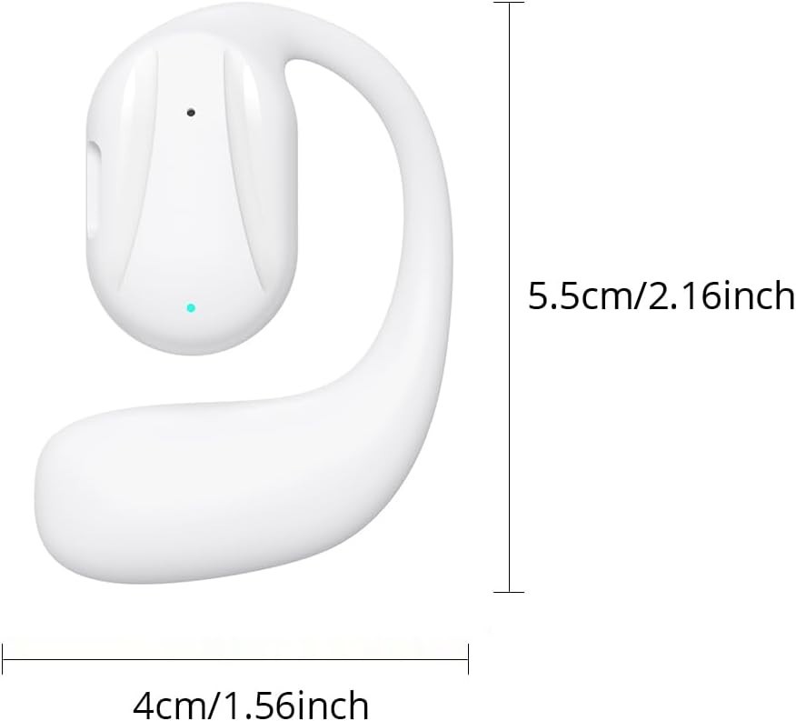 Bluetooth Wireless Headphones: Control Music & Calls with Remote, Left Ear Only