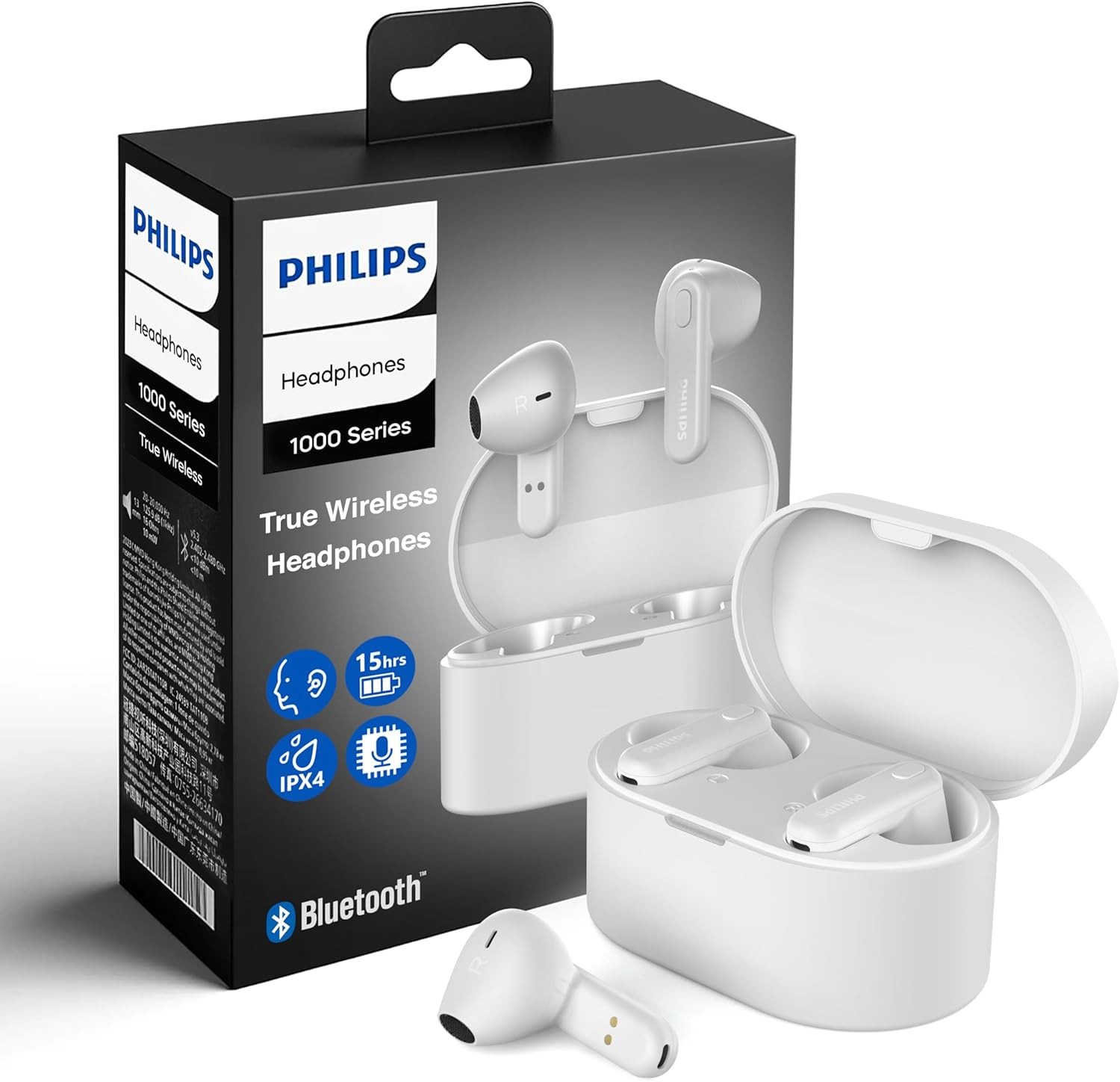 PHILIPS True Wireless Earbuds TWS Bluetooth 5.3 IPX4 Headphones