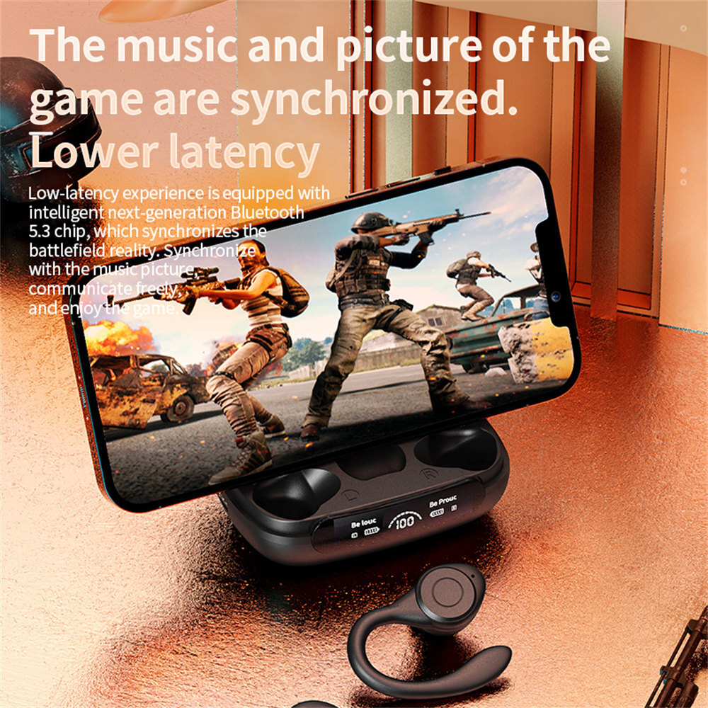 Wireless TWS Earphones Earbuds Bluetooth 5.3 Headset Stereo Headphones Ear Hook