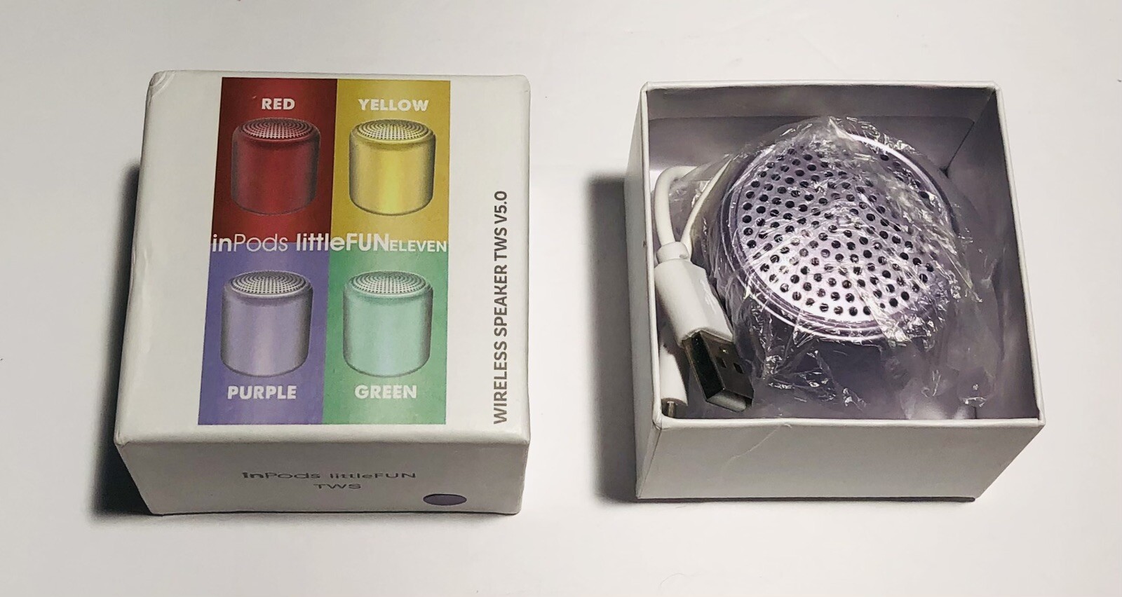 inpods Little Fun True Wireless Stereo TWS V5.0 Speaker Purple New In Box