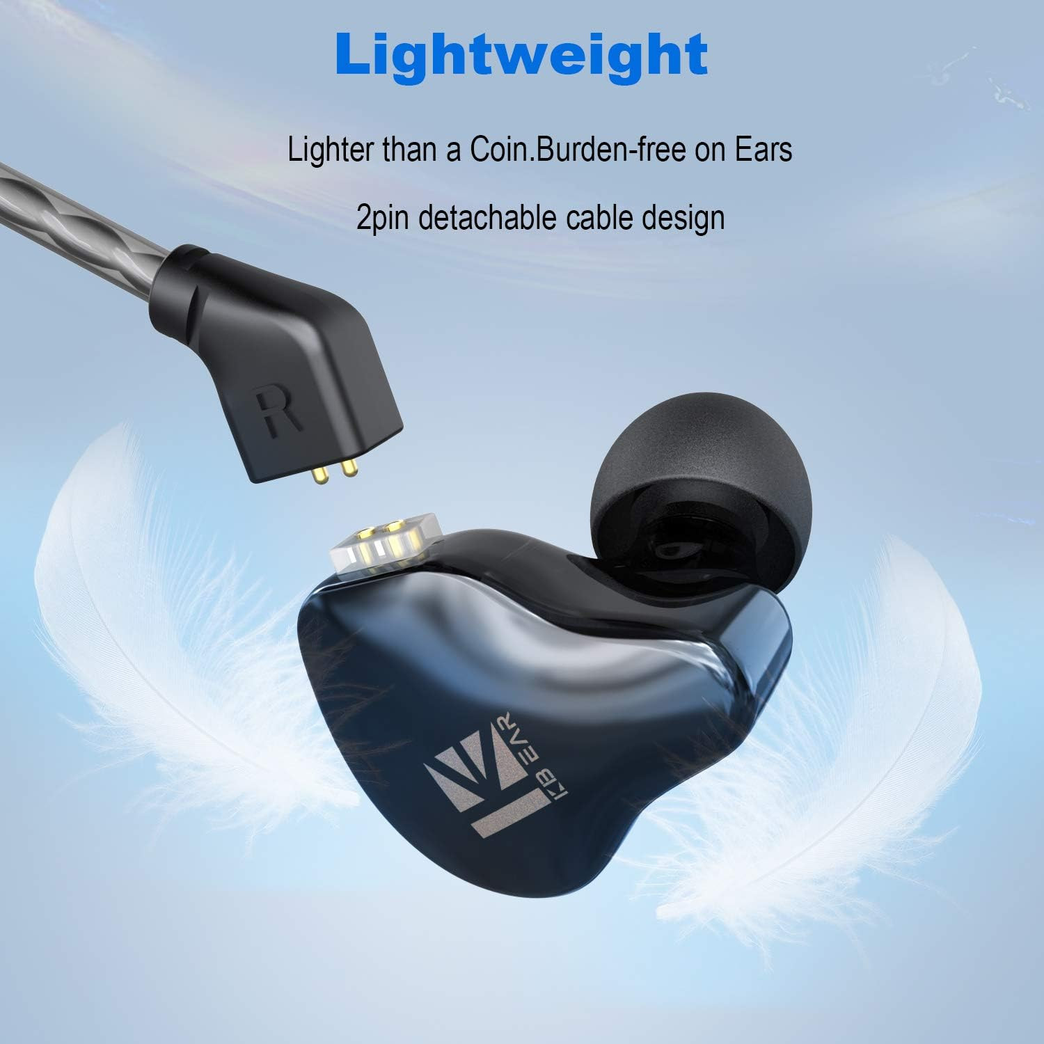 HIFIHEAR Kbear KS1 in Ear Buds, Dual Magnetic Dynamic in Ear Earphones, Hifi Ste