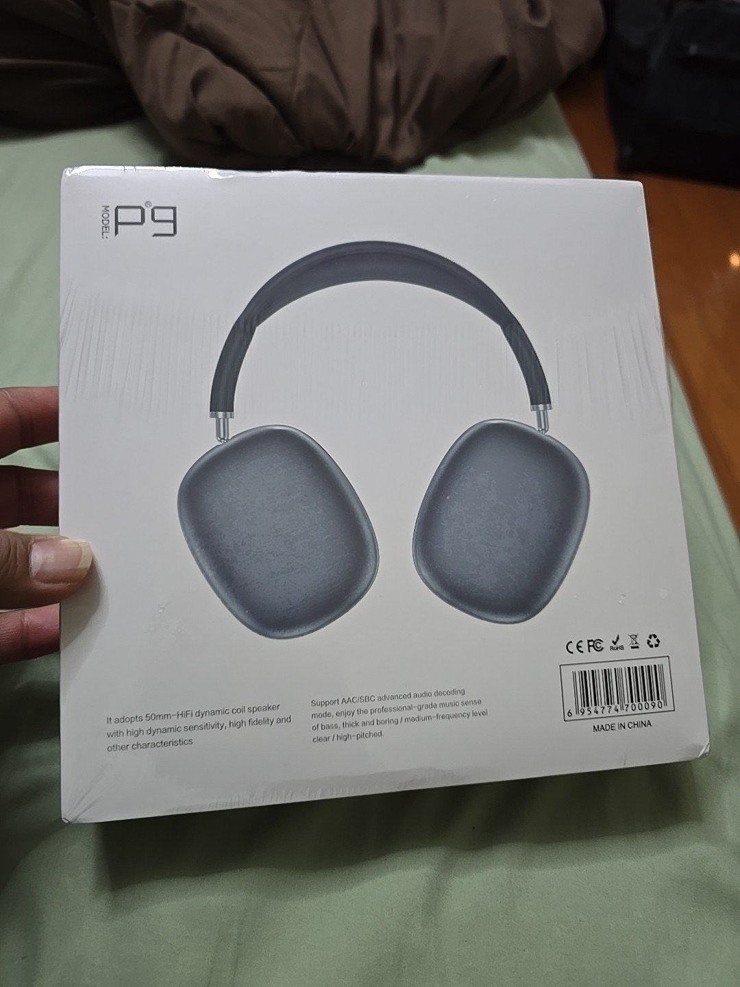 P9 Pro Max Wireless Headphones with Mic and Stereo Sound, Waterproof