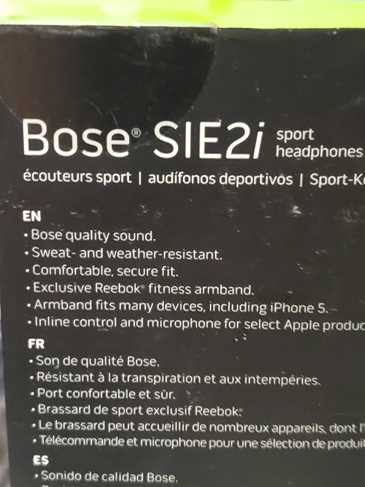 Bose SIE2i Sport Headphones Exclusive Reebok Armband Made 4 Apple iPod iPhone ++