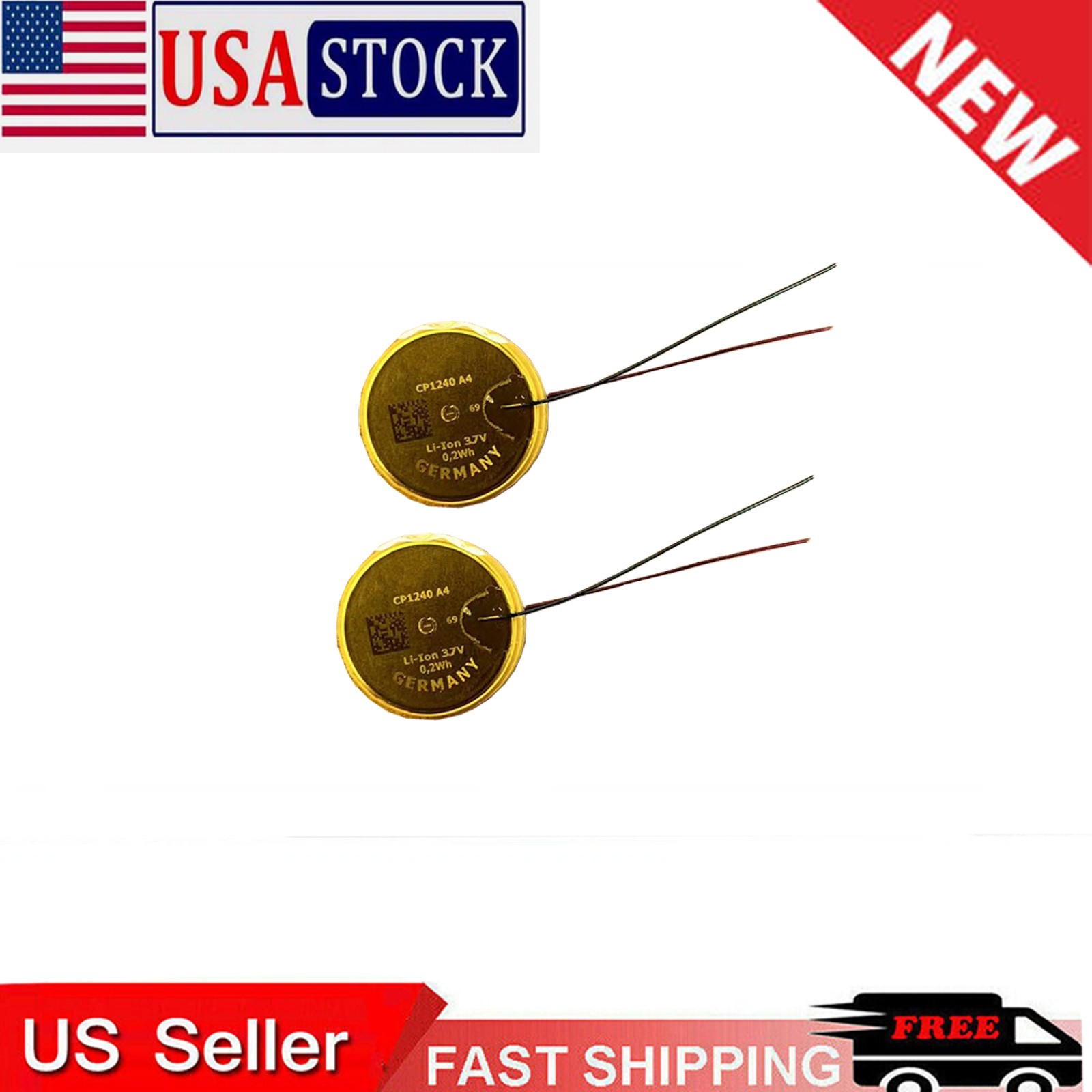 50mAh/0.2WH 3.7V CP1240 A4 LIR1240 Battery for Sony WF-LS900N LS900B TWS Headset
