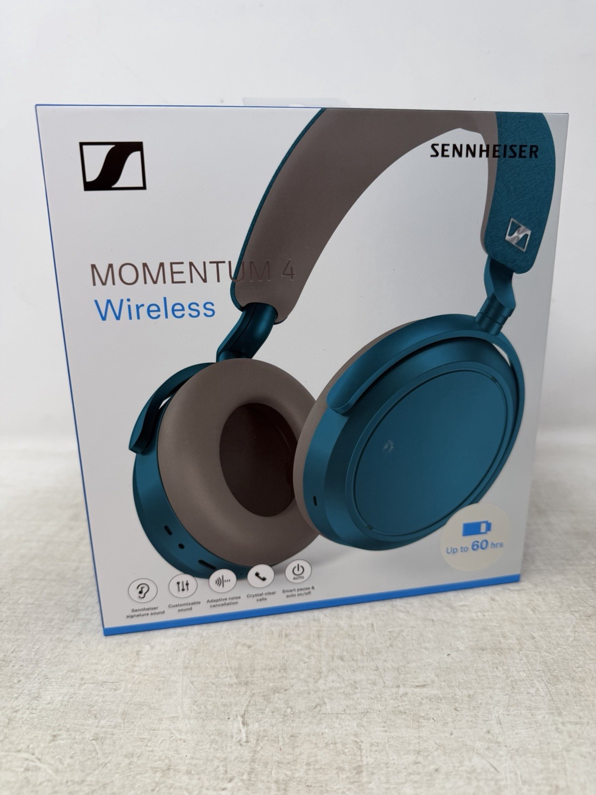 Sennheiser MOMENTUM 4 Wireless Bluetooth Over-Ear Headphones Teal – New Sealed