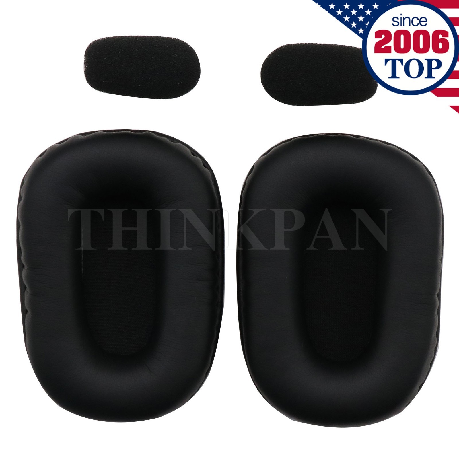 4X Earpad + Microphone Meshes for BlueParrott B450XT B450-XT Headset Ear Cushion