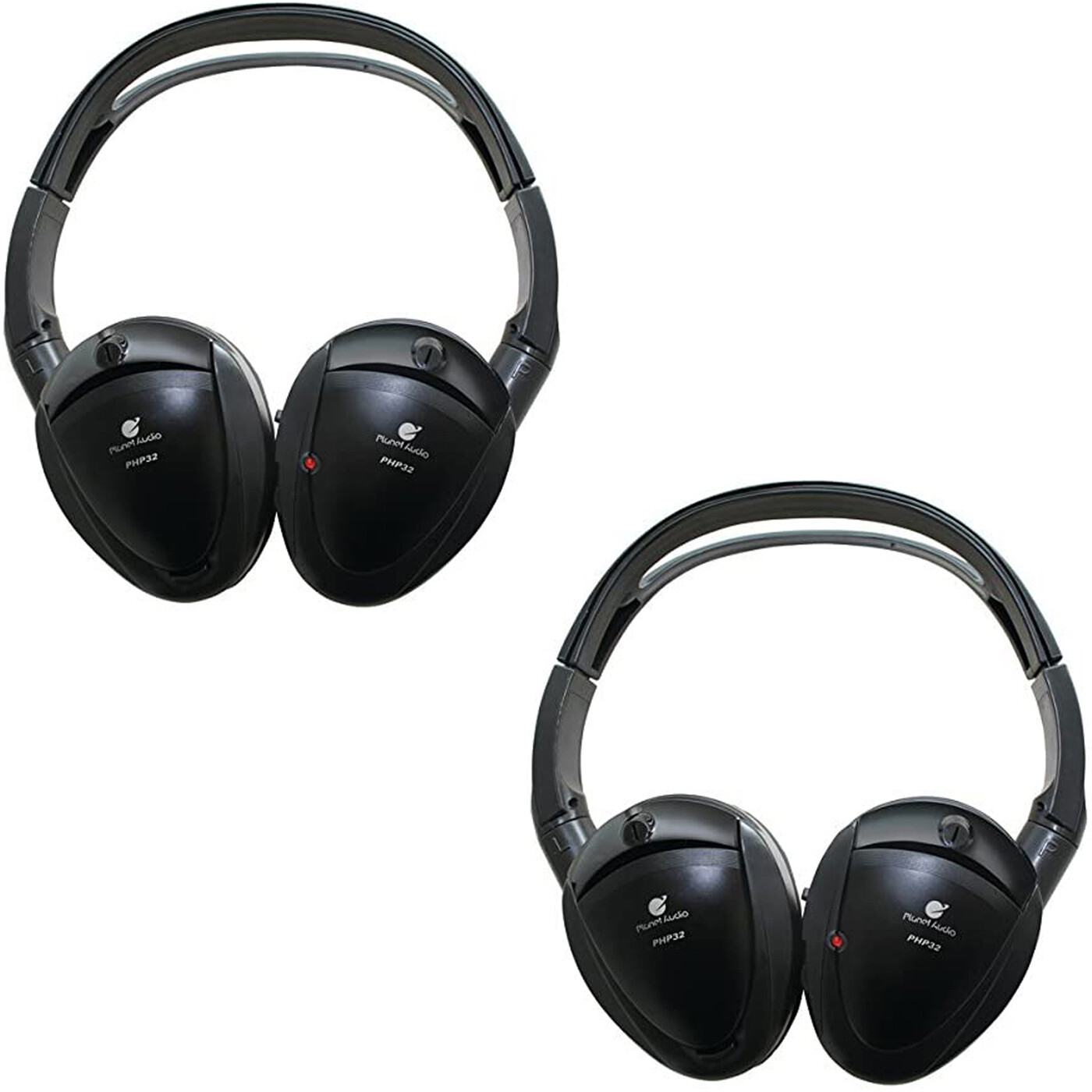Planet Audio PHP32 Dual-Channel IR Wireless Headphones with Power LED (2X)