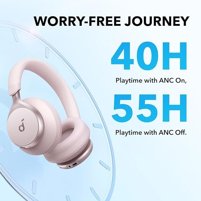 Soundcore Space One Wireless Headphones 40H ANC Playtime 2XStronger Voice Reduct