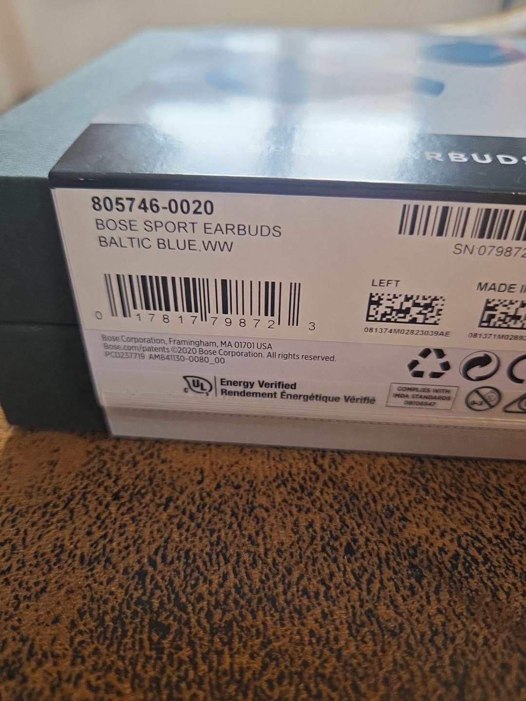 NEW SEALED – Bose Sport Earbuds True Wireless Earphones – Blue