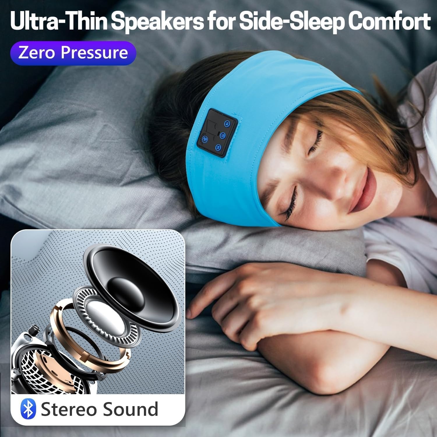 Bluetooth 5.4 Sports & Sleep Headphones Headband – Perfect for Naps & Workouts