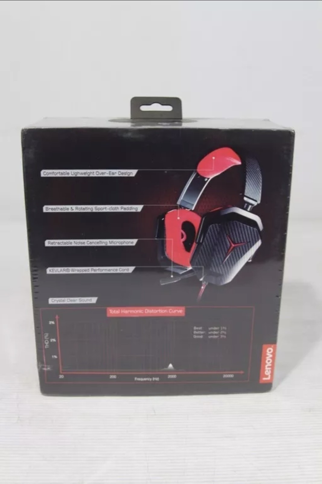 LENOVO Y GAMING STEREO HEADSET GXD0L03745 BLACK/RED