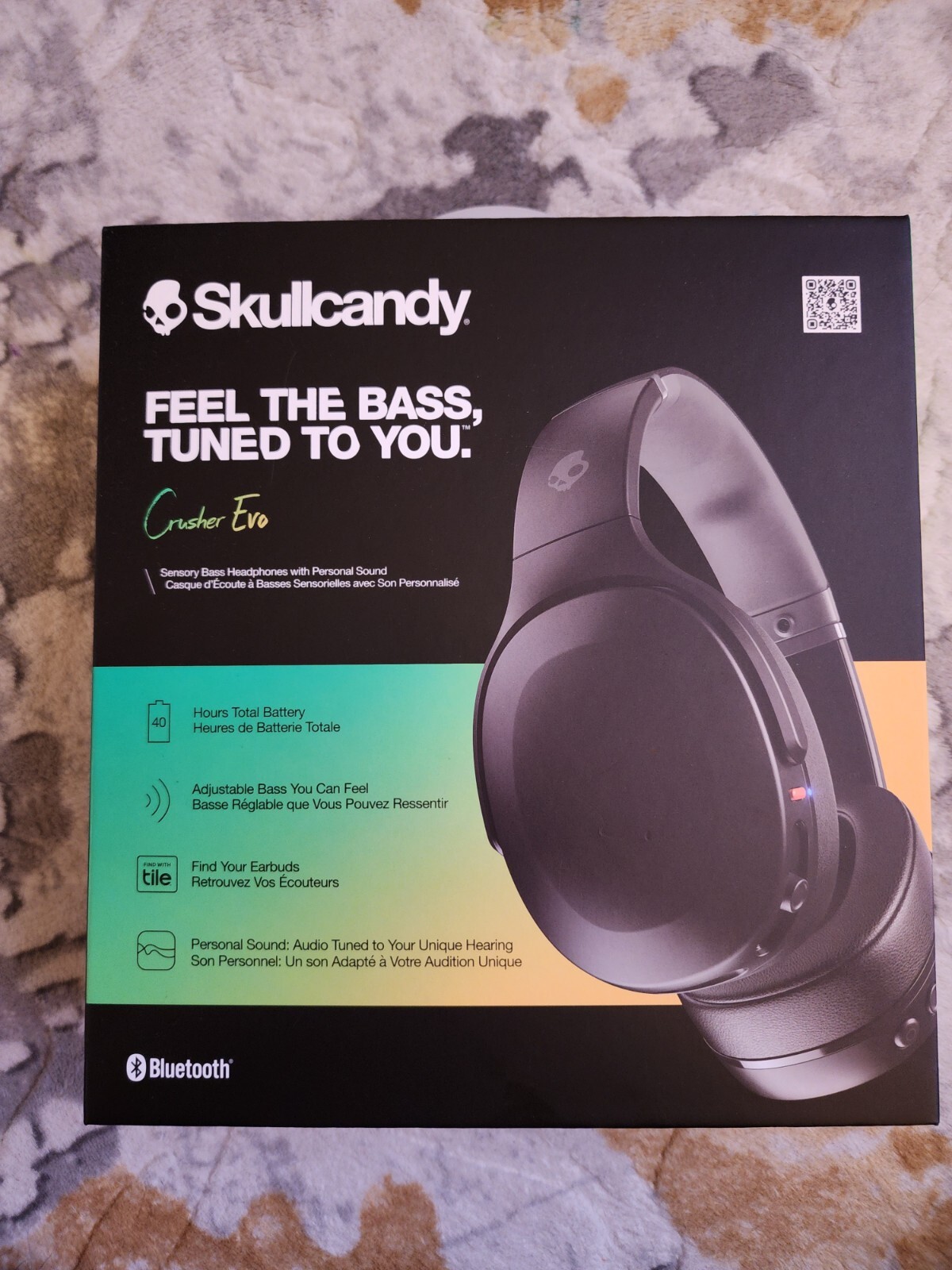 LIMITED EDITION Skullcandy Crusher Evo Wireless Over-Ear Headphone – Black