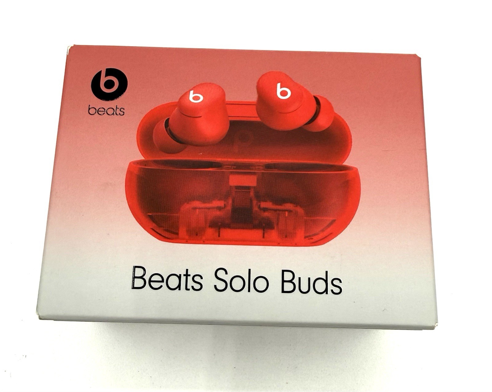 Beats by Dr.Dre Solo Buds Transparent Red In Ear Headphones MUW03LL/A Brand New