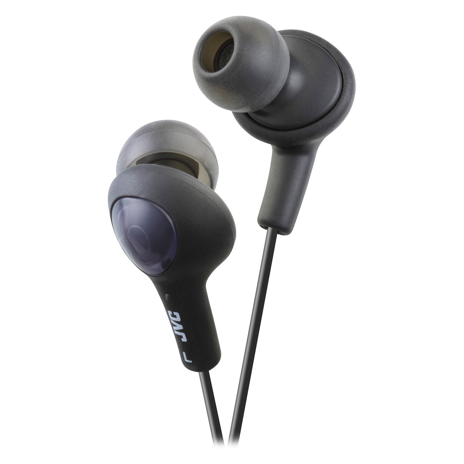 JVC HA FX5 Gumy Plus Inner Ear Headphones Olive Black Comfortable Fit