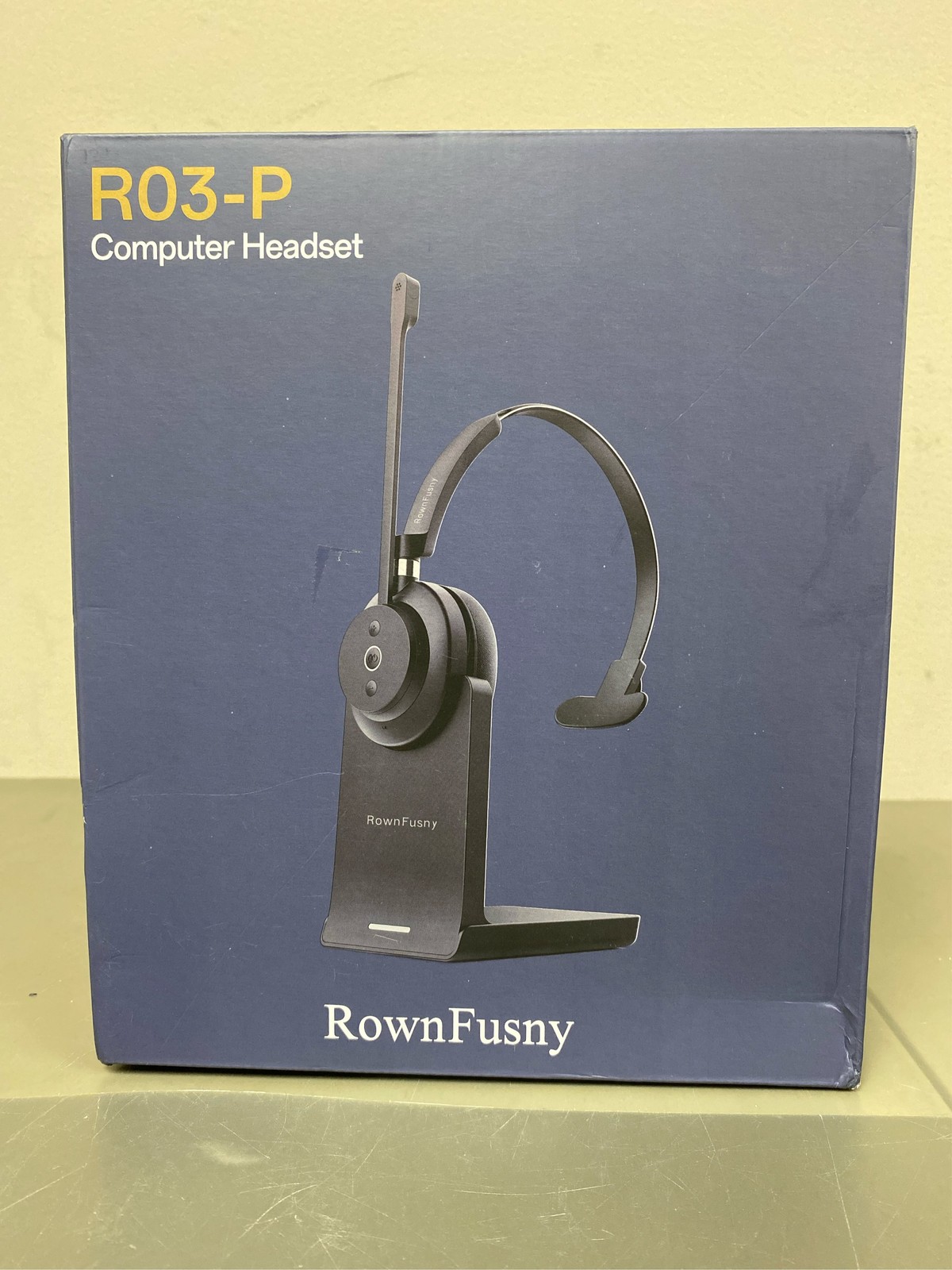 Bluetooth Wireless Headset with Mic for Work,Noise Reduction Headsets, Mono Comp