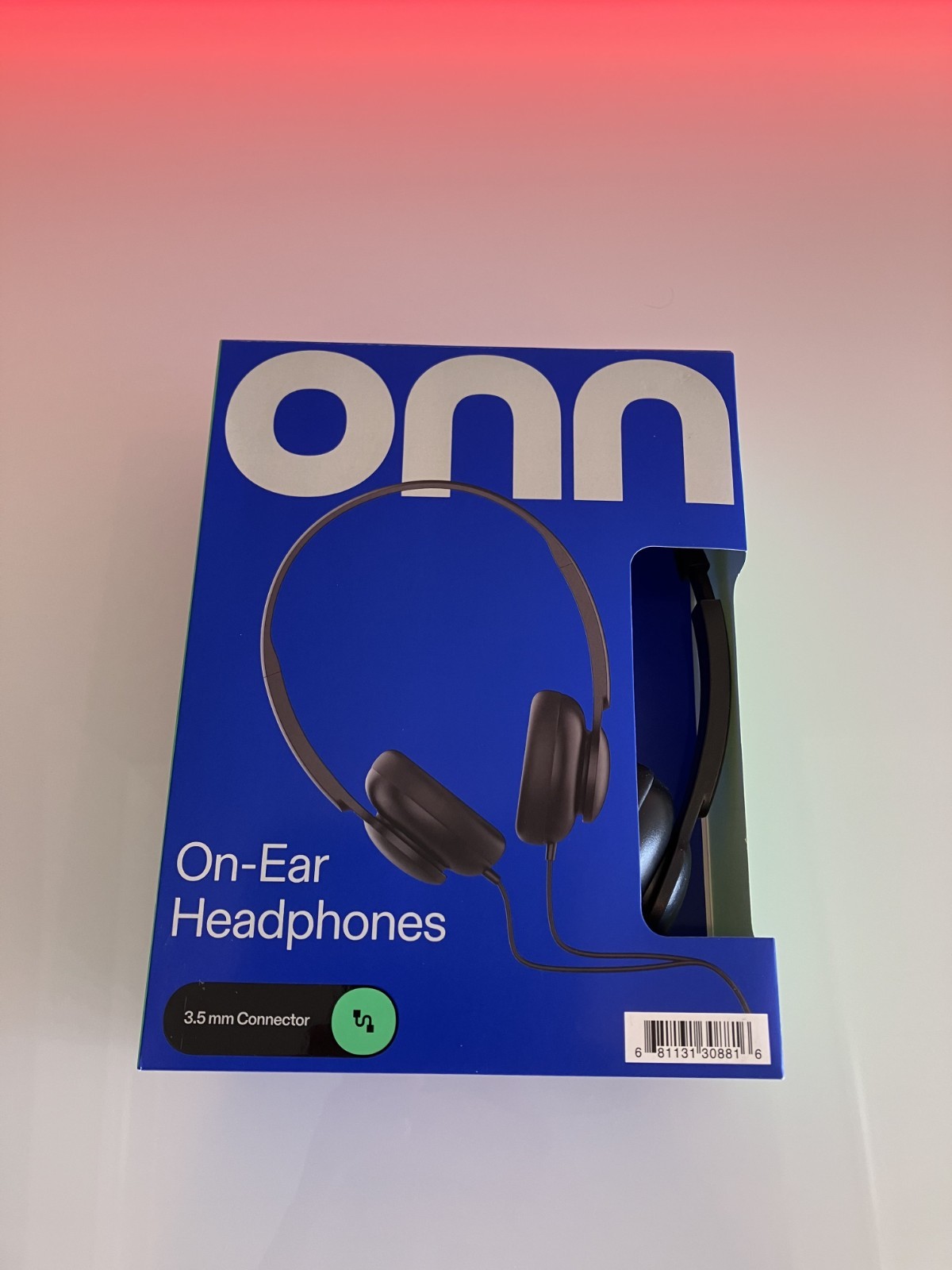 onn On-ear Wired Headphones, Blue, Pink, Blue, One or Multi, New, 3.5mm HD, OE