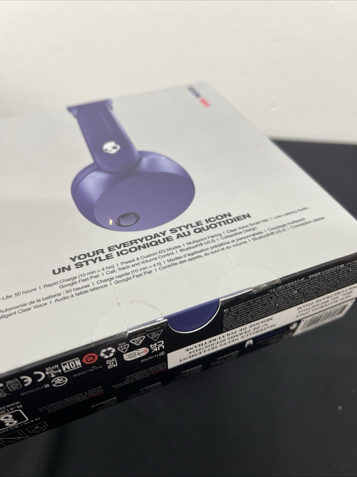 Skullcandy Icon 180 Wireless On-Ear Headphones – Purple NEW