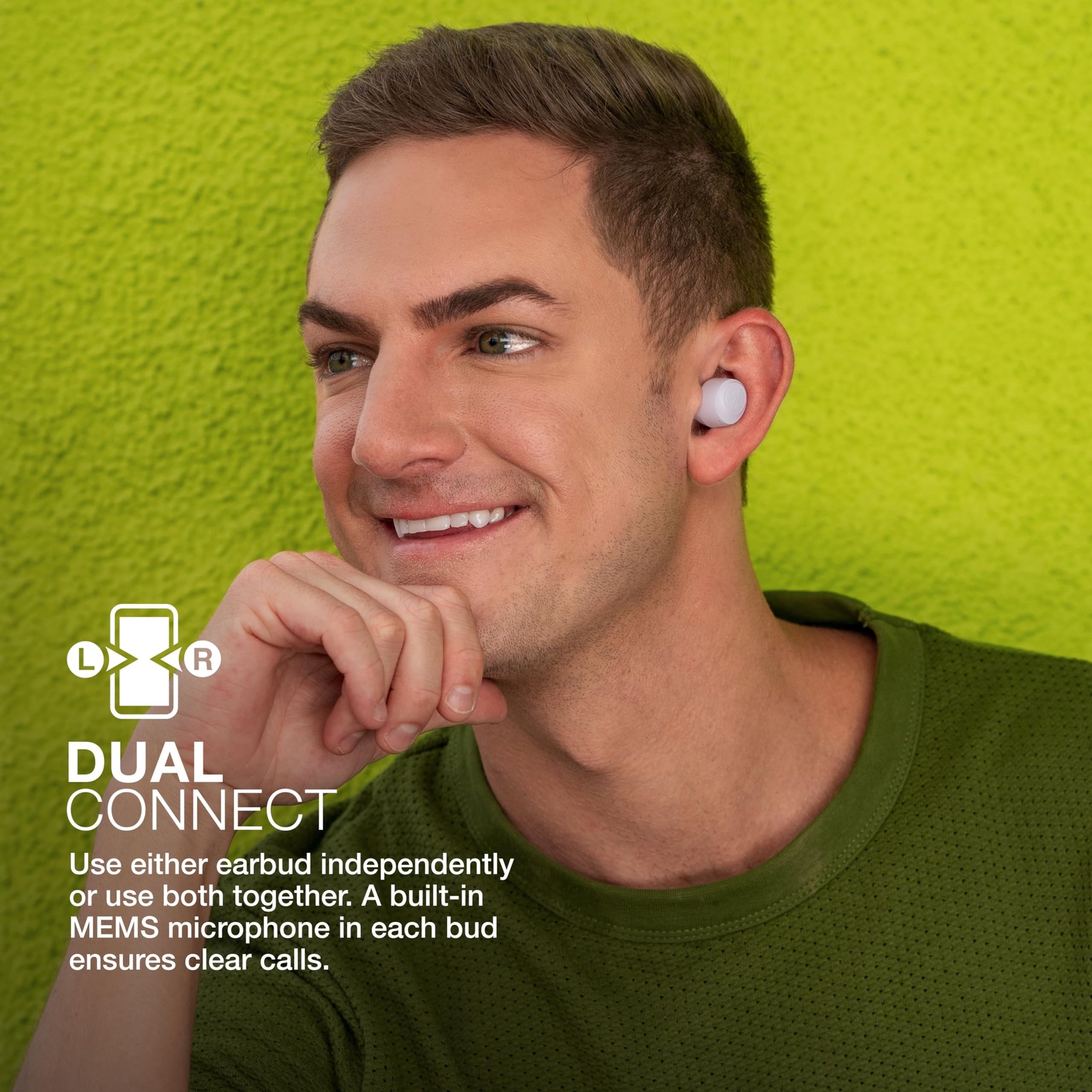 JLab GO Air POP True Wireless Earbuds Bluetooth Small Compact Long Battery Life
