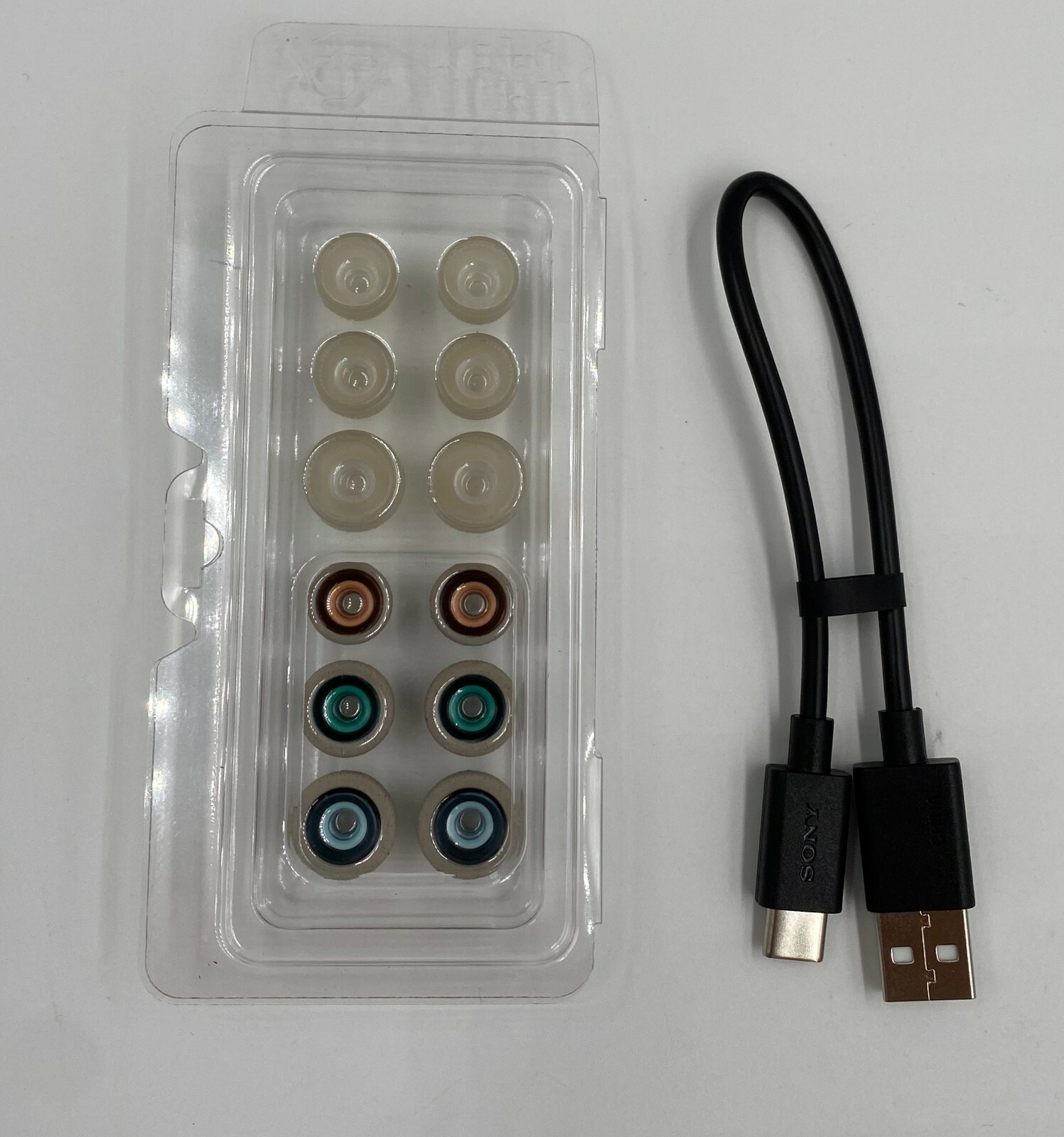 Authentic Sony Replace Ear Gels & USB-C Charger for WF-1000XM3 Headphones – GOLD