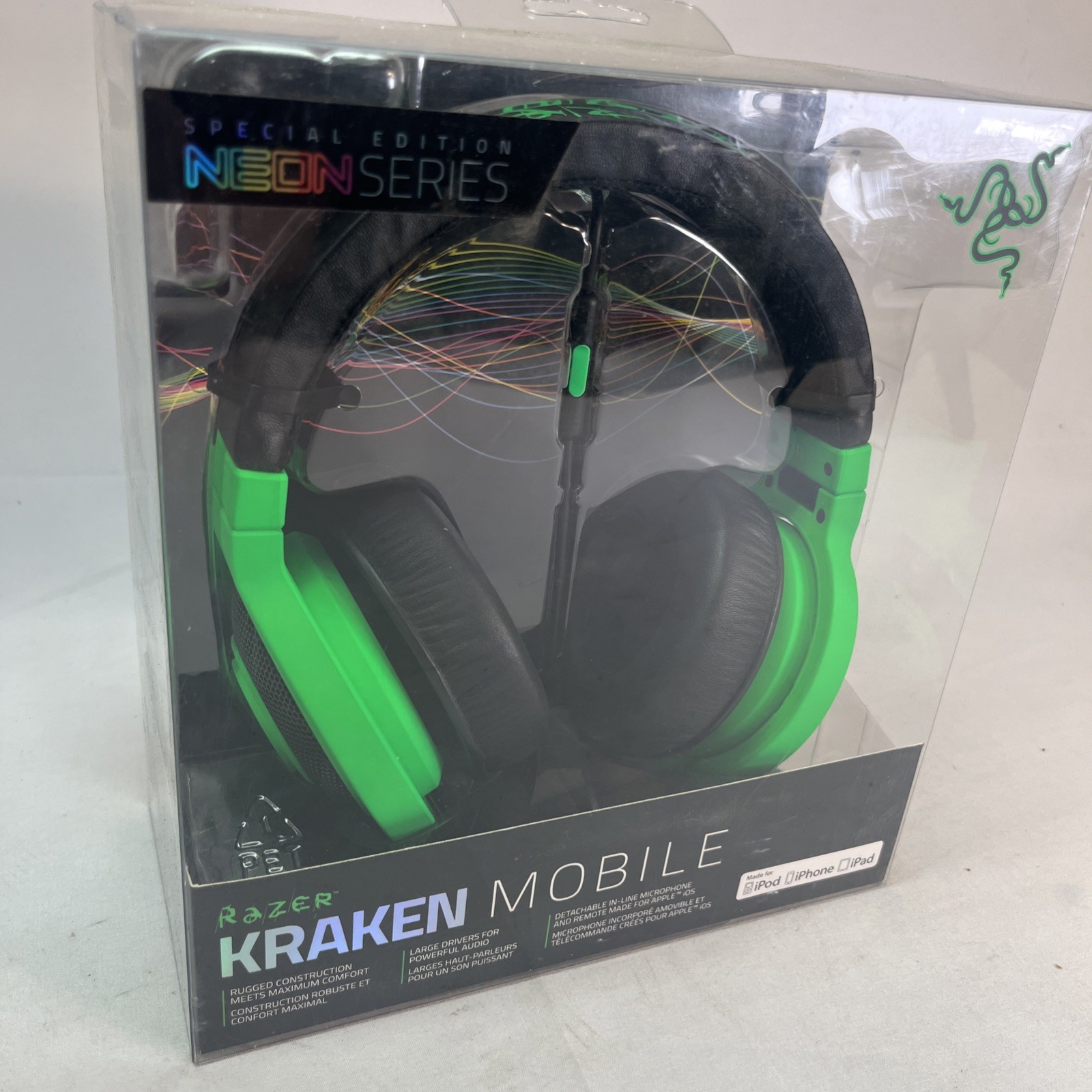Razer Kraken Mobile Headphones Neon Green RZ04-01400100-R3U1