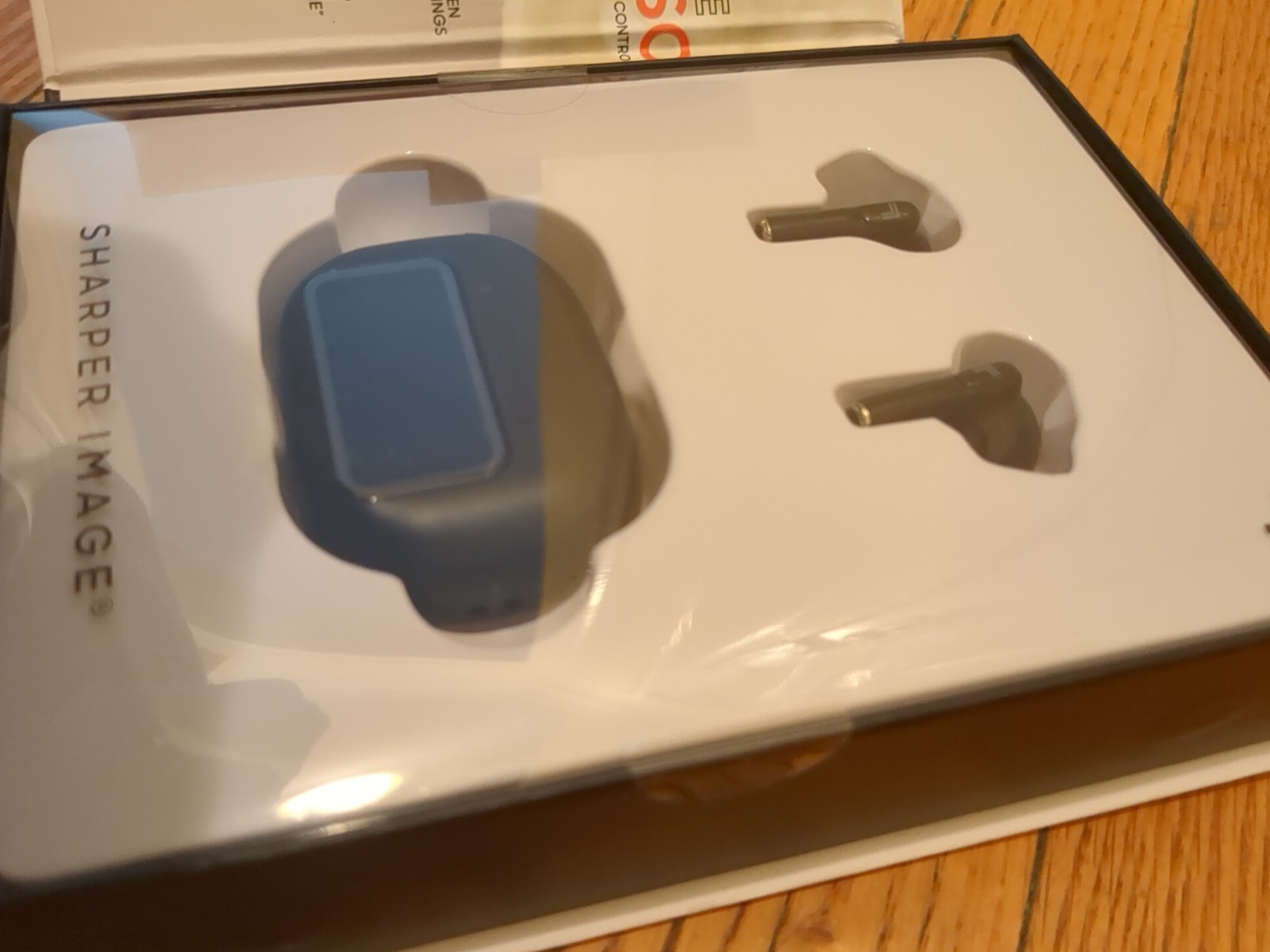 Sharper Image Touch Tone TWS Wireless Earbuds w/ Led Touch Screen Noise Cancel