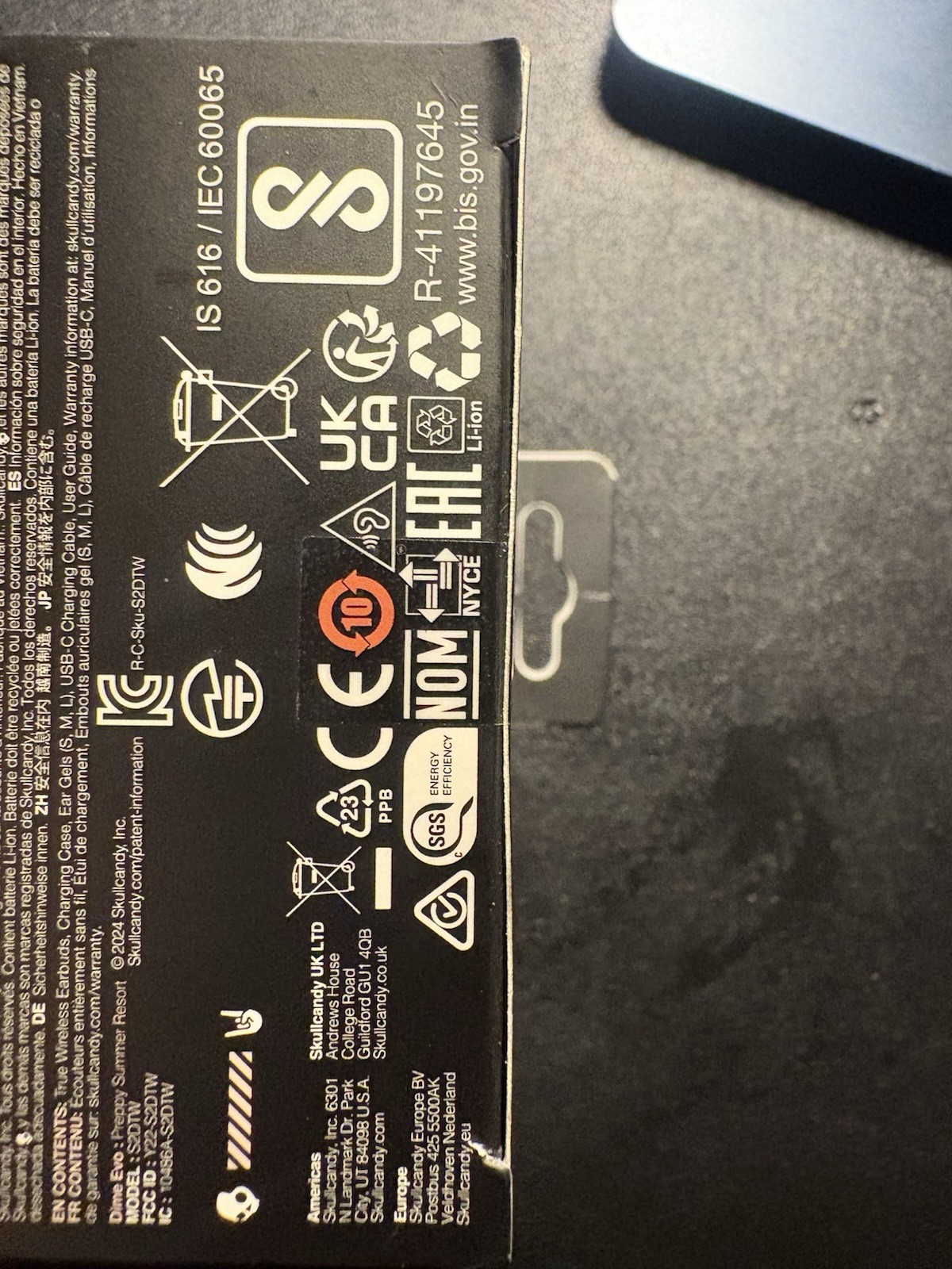 Brand New Skullcandy Dime Evo – Wireless Headphones Preppy Sage Free Ship