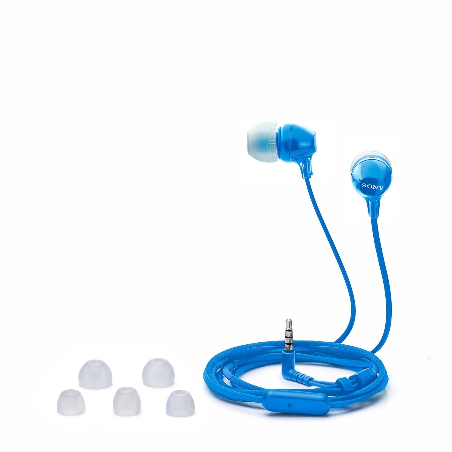 Sony MDR-EX14AP Wired in Ear Headphone with Mic (blue) PAIR ( 2 PIECES)