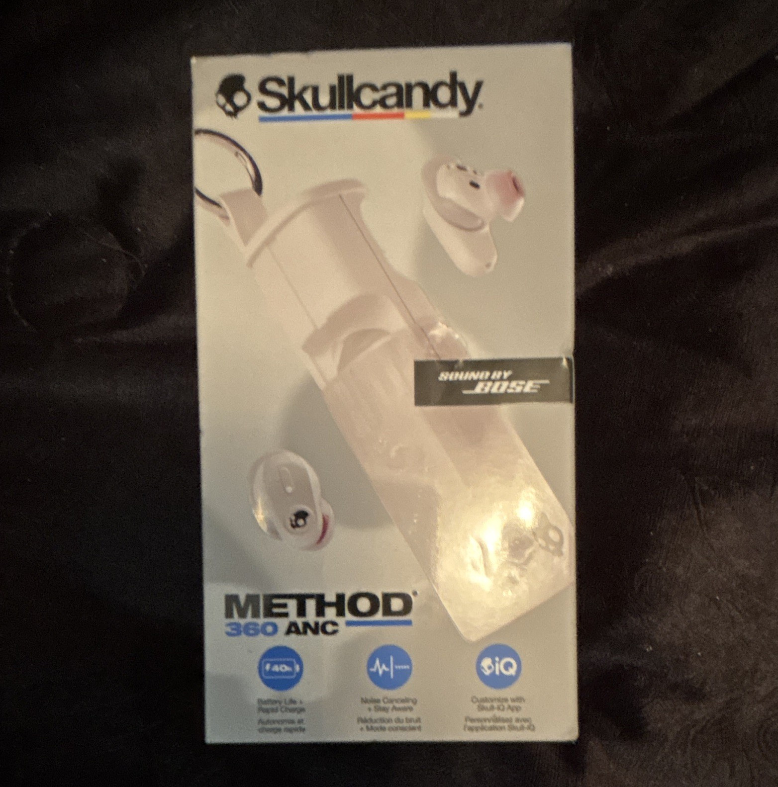 Skullcandy Method 360 ANC Bluetooth In-Ear Earbuds White Built-In Mic