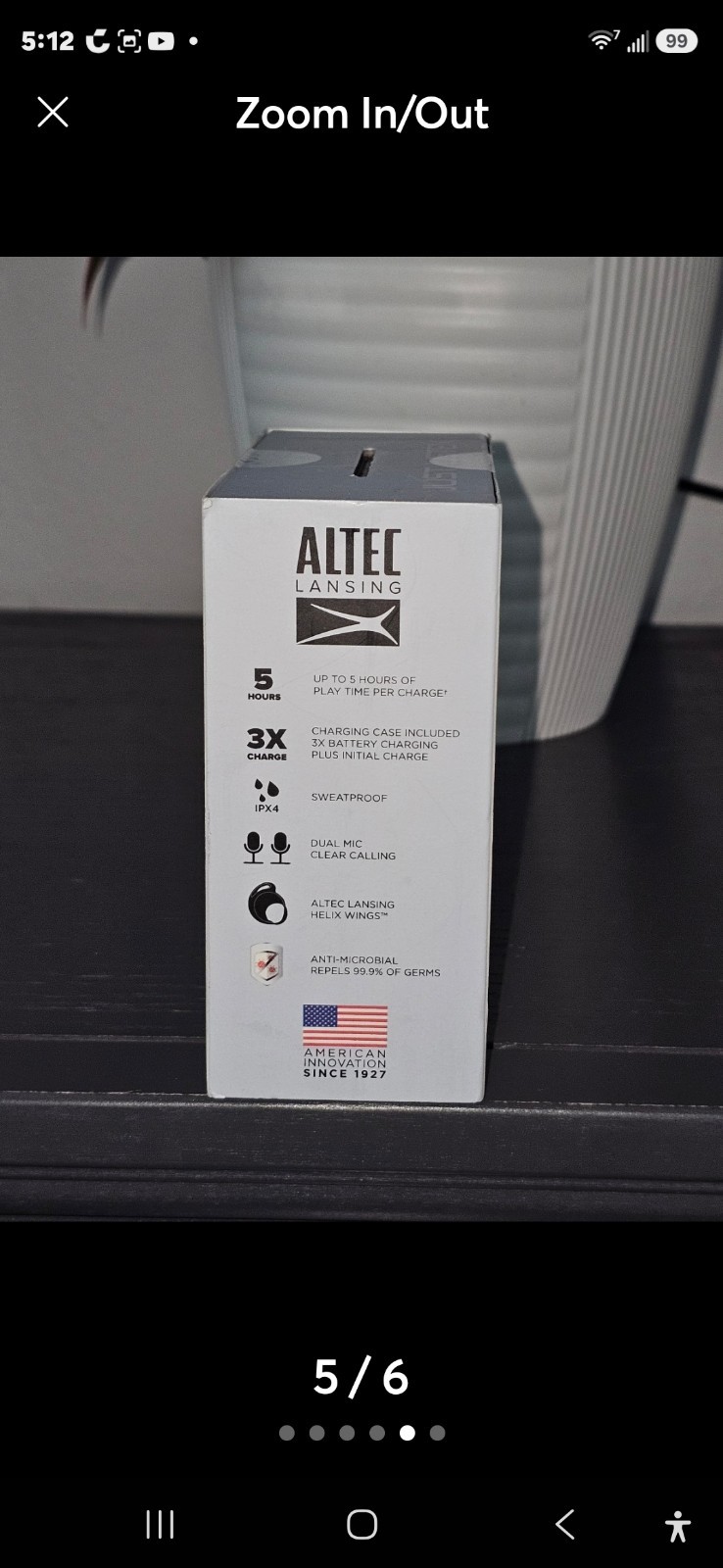 Altec Lansing Nanobuds Sport, Truly Wireless Earbuds, ICE Blue