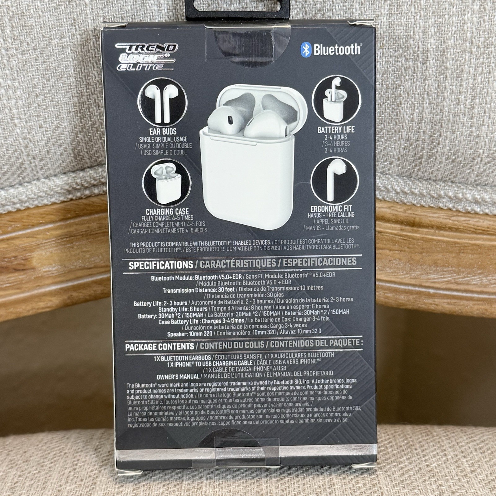 Trend Logic Elite true sound Wireless earbuds Mic tws Bluetooth travel leisure