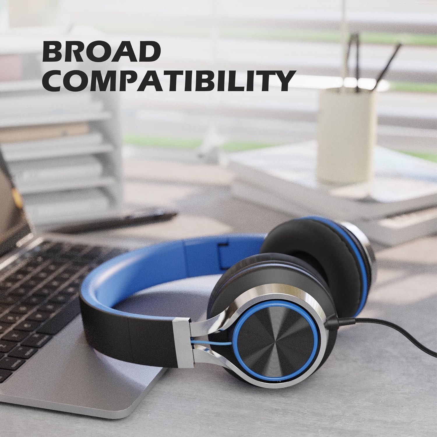 AILIHEN C8 Headphones Wired, On-Ear Kids Headphones with Microphone and Volume C