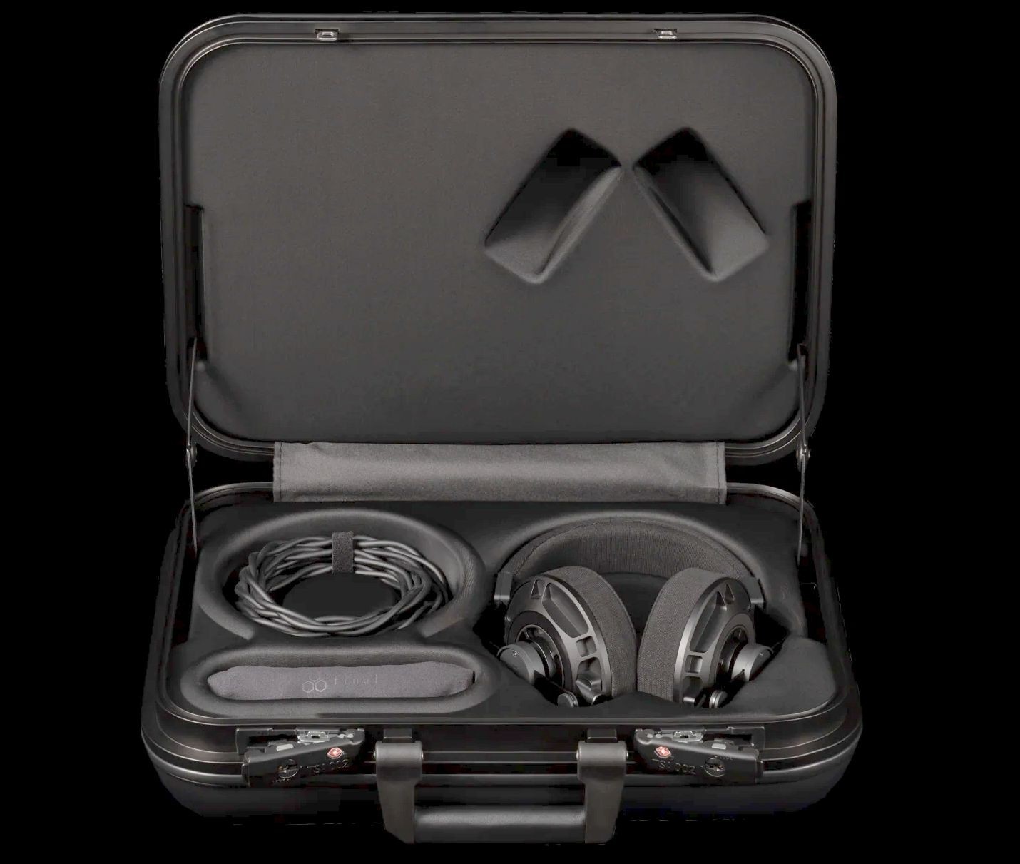 FINAL Audio D7000 Audiophile Magnetic Planar Hi-Res Headphones w. Case open box