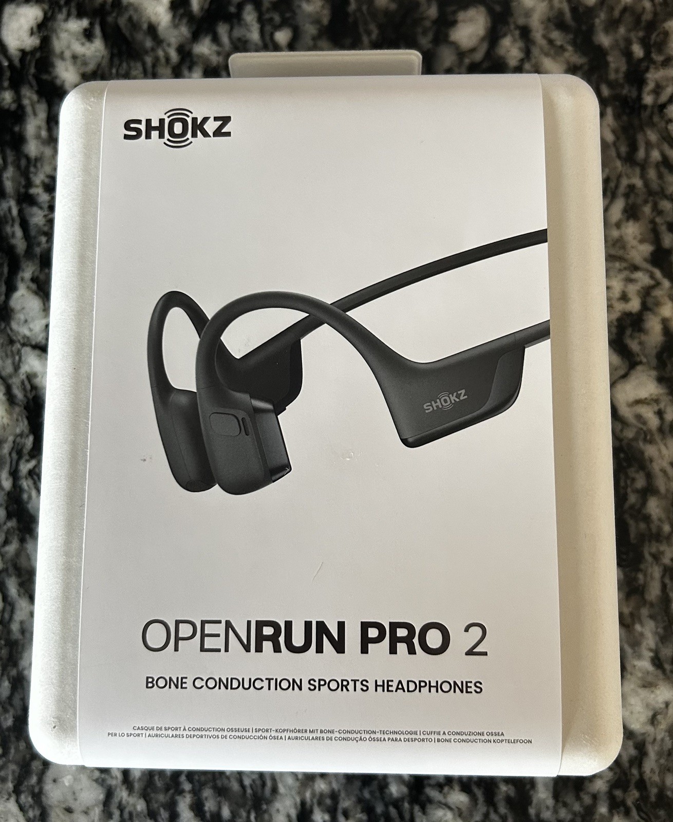 New Shokz OpenRun Pro 2 Bone Conduction Sports Headphones Black S820, New Sealed
