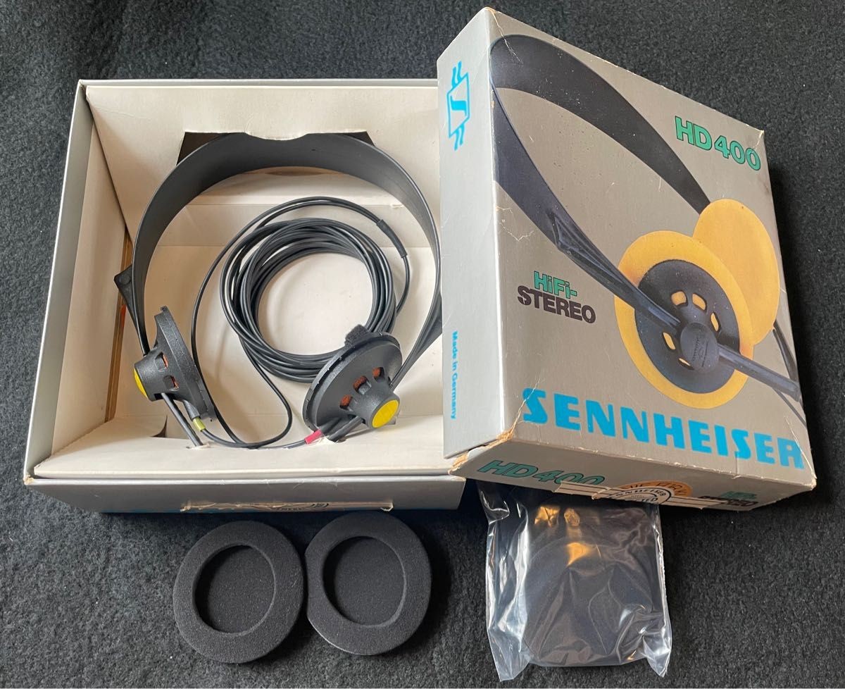 Sennheiser HD400 Open Air Vintage Headphones Germany Box Pads Used