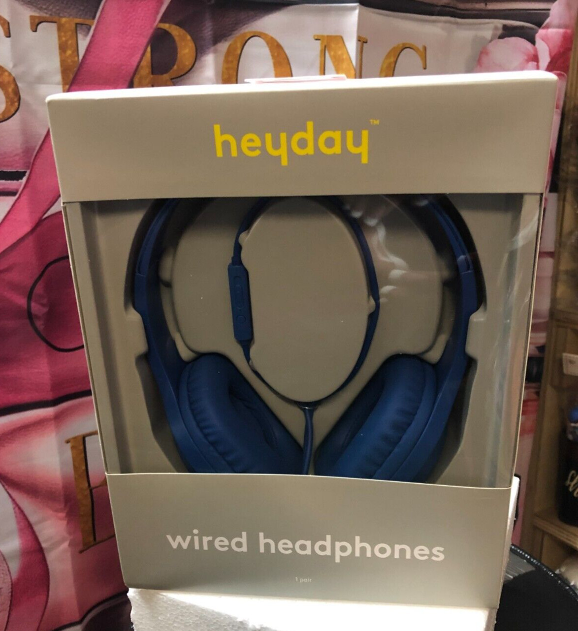 Heyday Wired On-Ear Headphones – Blue – NEW