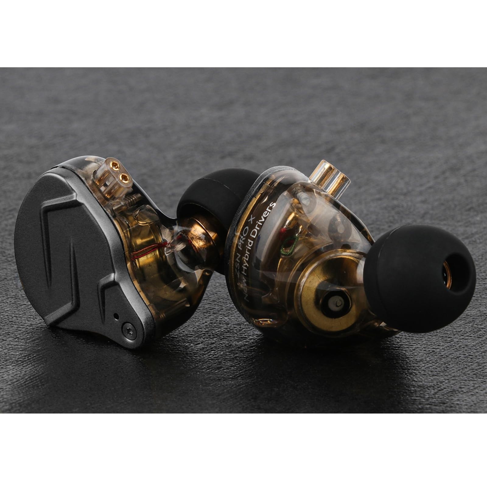 Dual Driver HiFi In-Ear Monitors, Hybrid Metal Earphones, Detachable Cable, Zinc
