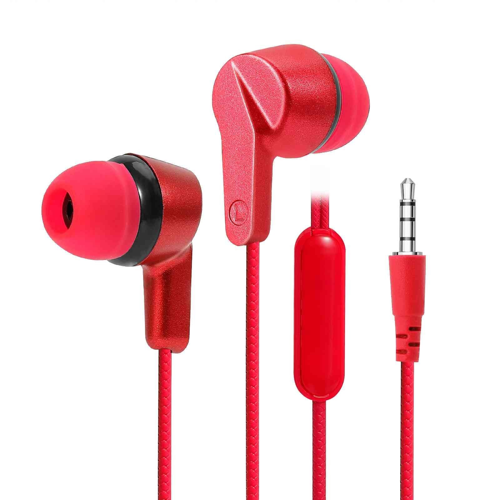 Wired 3.5mm Stereo Headphones with Microphone for Xiaomi Redmi Note 9 In-Ear